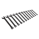 Sealey AK63263B 12pc Combination Spanner Set - Black Series