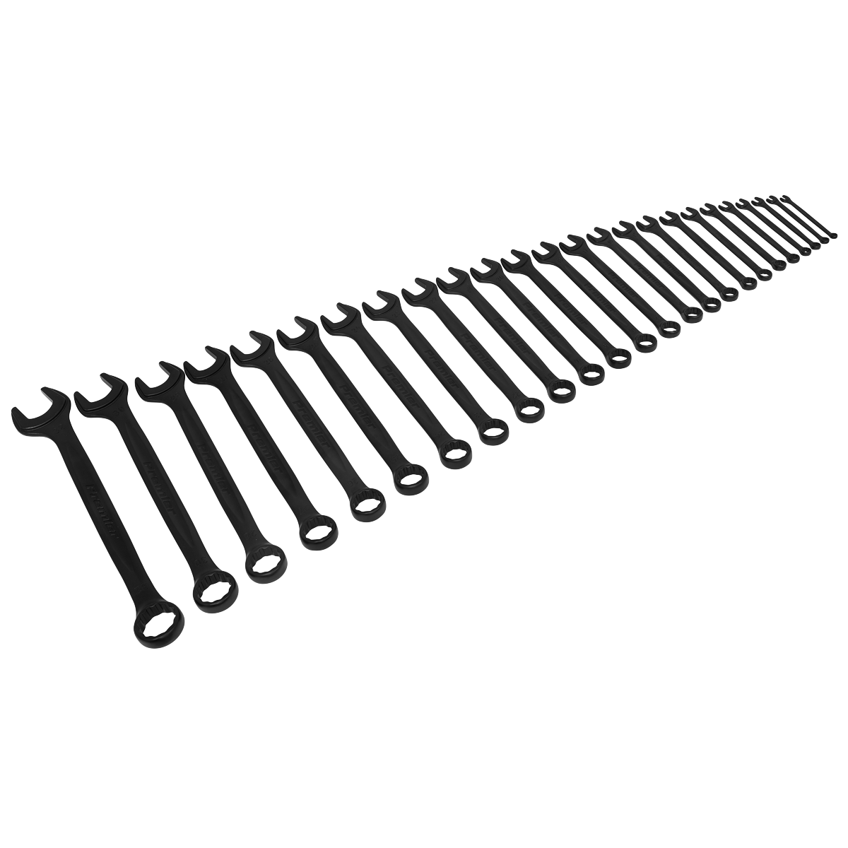Sealey AK63264B 25pc Combination Spanner Set - Black Series