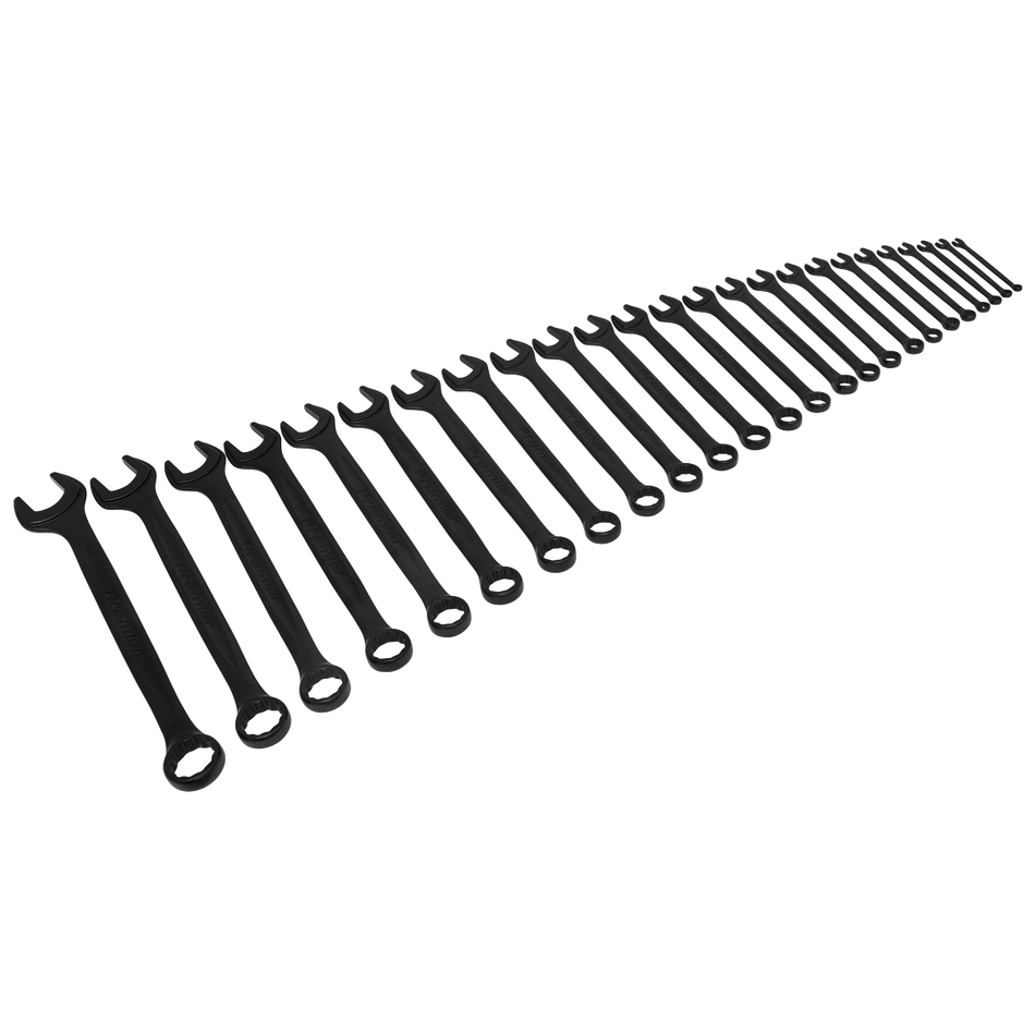 Sealey AK63264B 25pc Combination Spanner Set - Black Series