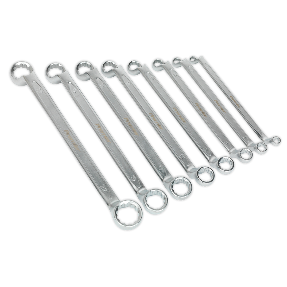 Sealey AK6327 8pc Offset Double End Ring Spanner Set