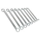 Sealey AK6327 8pc Offset Double End Ring Spanner Set