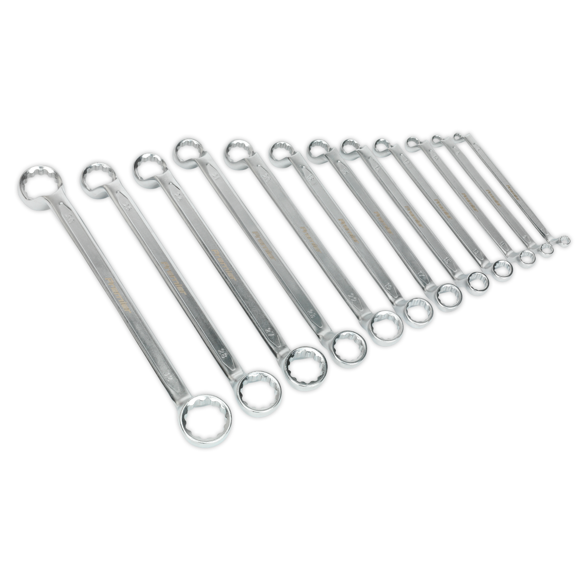 Sealey AK6328 12pc Offset Double End Ring Spanner Set