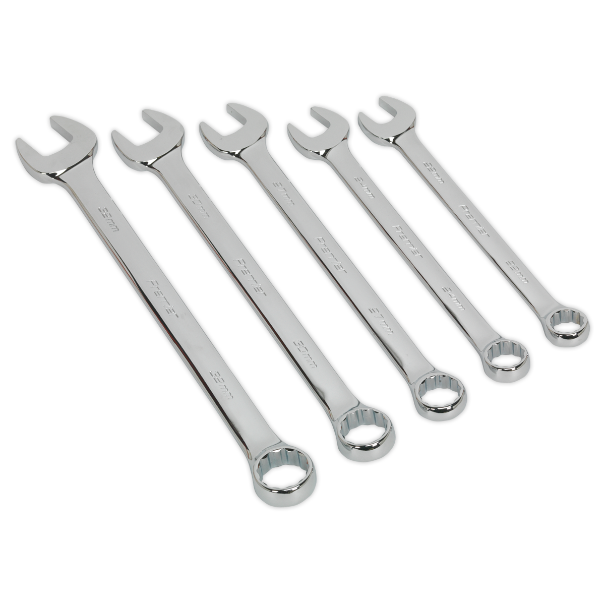 Sealey AK6329 5pc Jumbo Combination Spanner Set