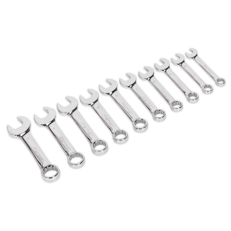 Sealey AK633 10pc Stubby Combination Spanner Set