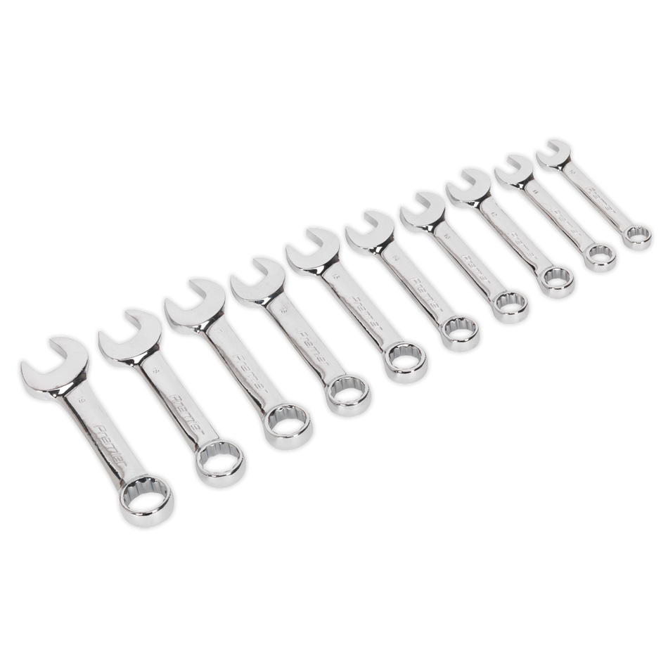 Sealey AK633 10pc Stubby Combination Spanner Set