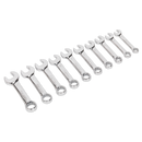 Sealey AK633 10pc Stubby Combination Spanner Set
