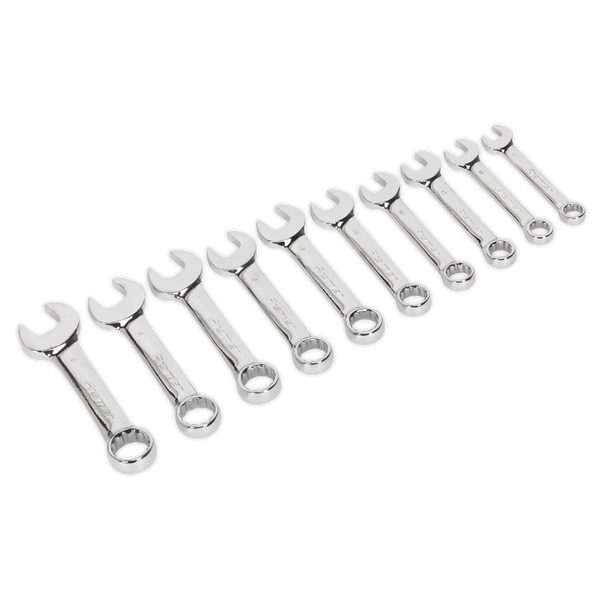 Sealey AK633 10pc Stubby Combination Spanner Set