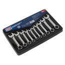 Sealey AK633 10pc Stubby Combination Spanner Set