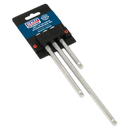 Sealey AK6330 3pc 1/4"Sq Drive Extension Bar Set