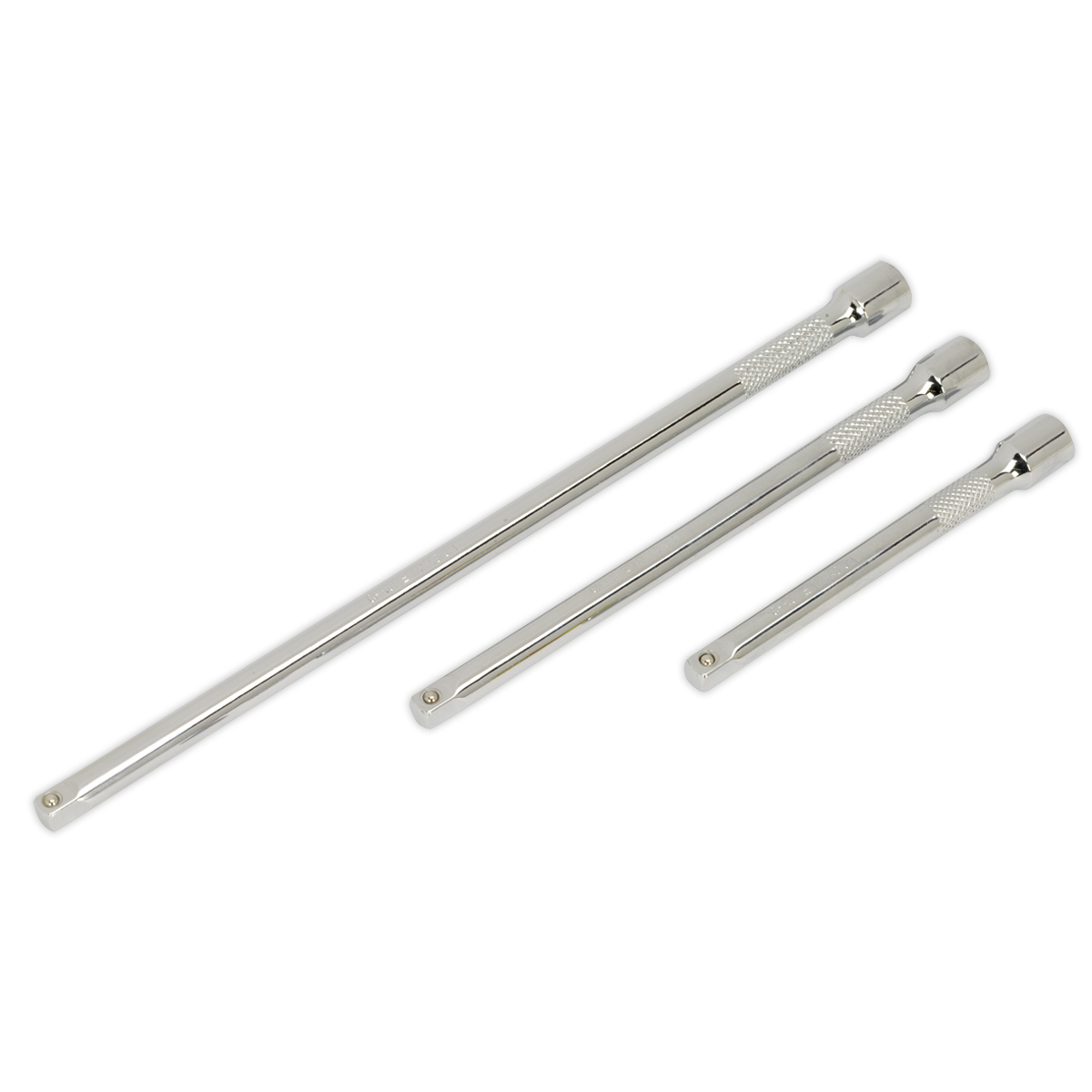 Sealey AK6330 3pc 1/4"Sq Drive Extension Bar Set