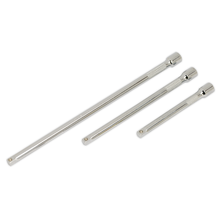 Sealey AK6330 3pc 1/4"Sq Drive Extension Bar Set