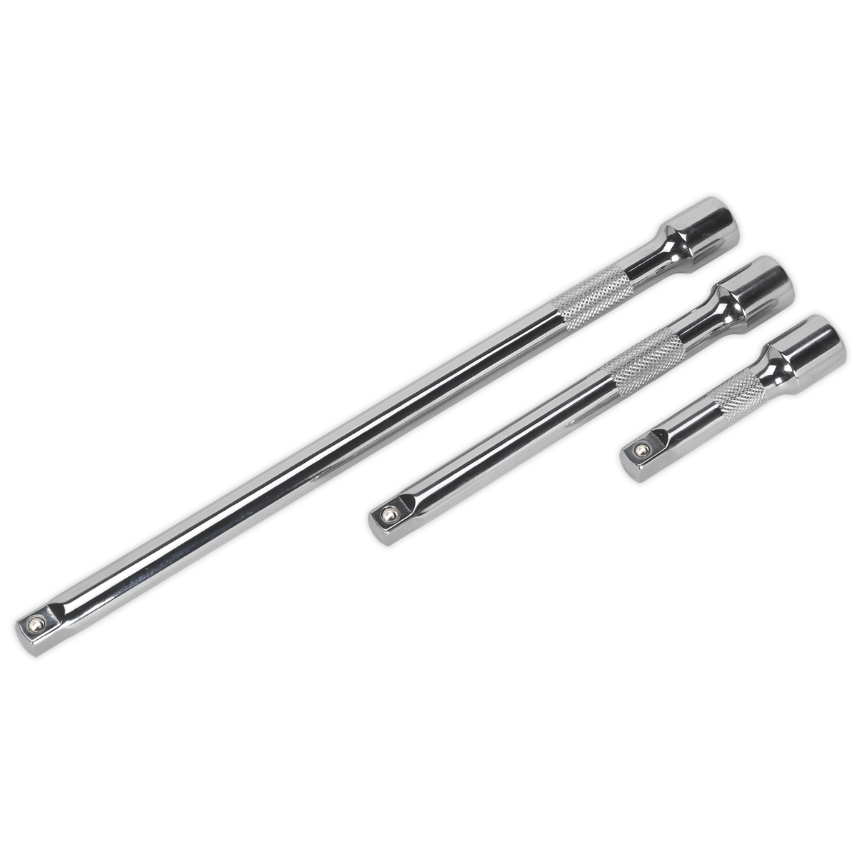 Sealey AK6340 3pc 3/8"Sq Drive Extension Bar Set
