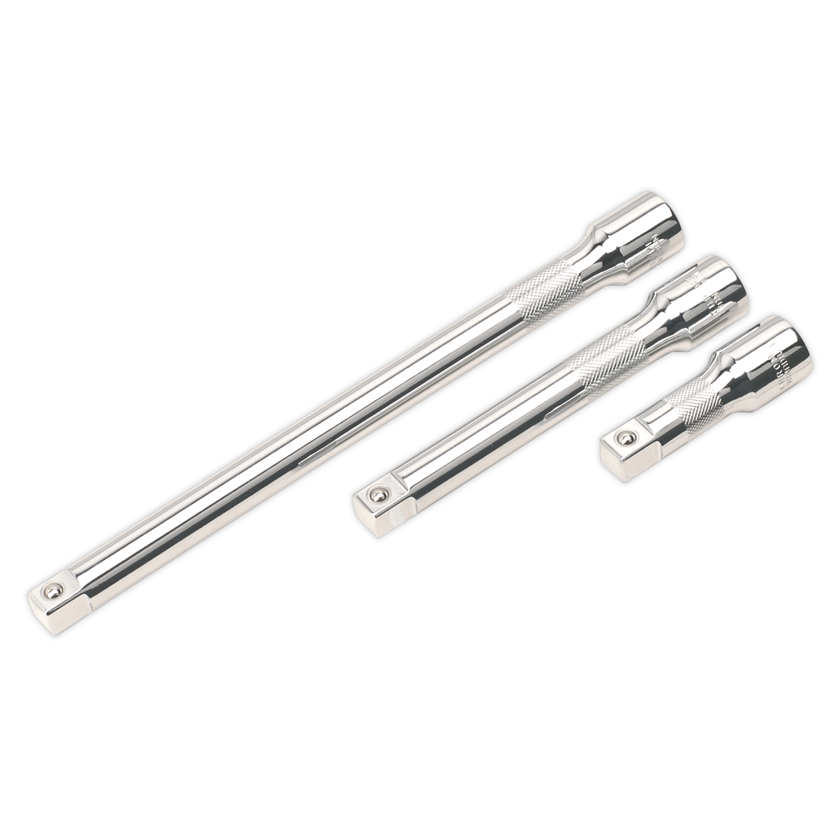 Sealey AK6350 3pc 1/2"Sq Drive Extension Bar Set