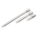 Sealey AK6350 3pc 1/2"Sq Drive Extension Bar Set