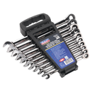 Sealey AK63914 10pc Extra-Long Combination Ratchet Spanner Set