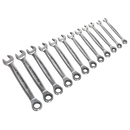 Sealey AK63922 12pc Ratchet Combination Spanner Set - Platinum Series