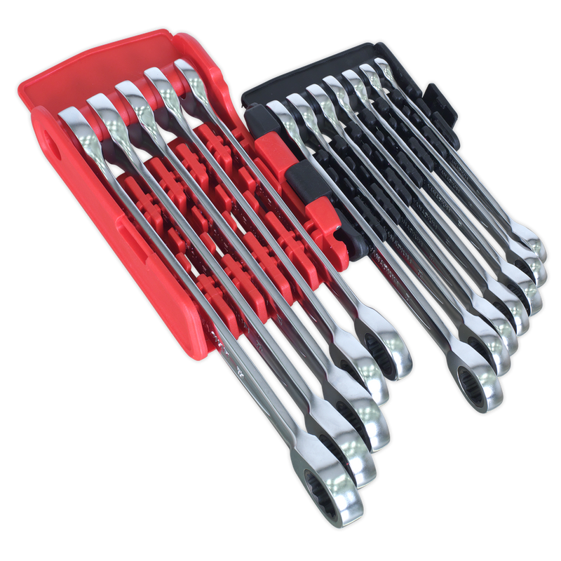 Sealey AK63922 12pc Ratchet Combination Spanner Set - Platinum Series