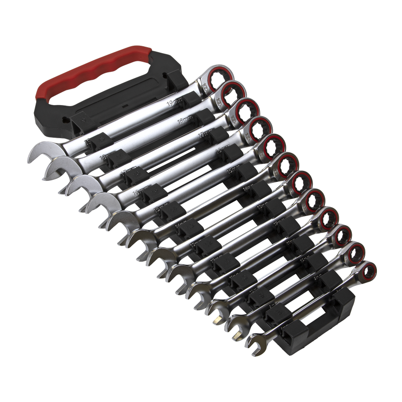 Sealey AK63940 12pc Combination Ratchet Spanner Set - Platinum Series