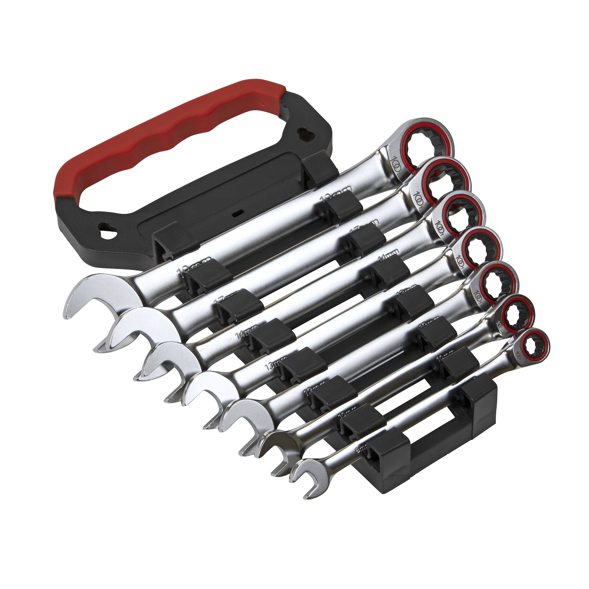 Sealey AK63941 7pc Combination Ratchet Spanner Set - Platinum Series