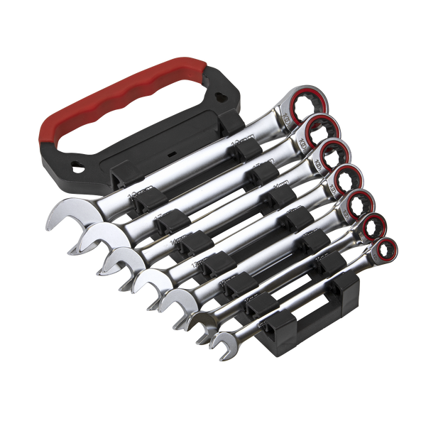 Sealey AK63941 7pc Combination Ratchet Spanner Set - Platinum Series