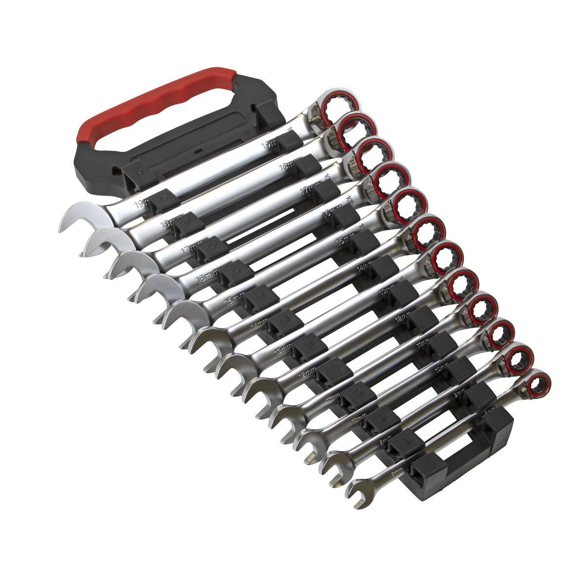 Sealey AK63944 12pc Reversible Combination Ratchet Spanner Set - Platinum Series