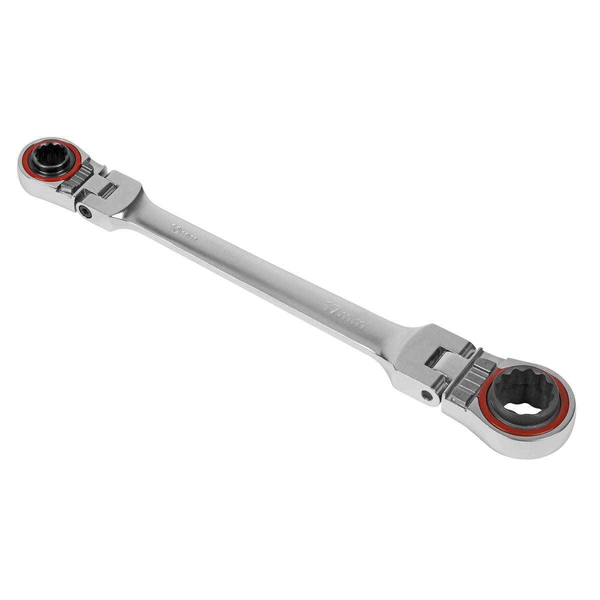 Sealey AK63947 4-in-1 Reversible Flexi-Head Ratchet Ring Spanner - Platinum Series