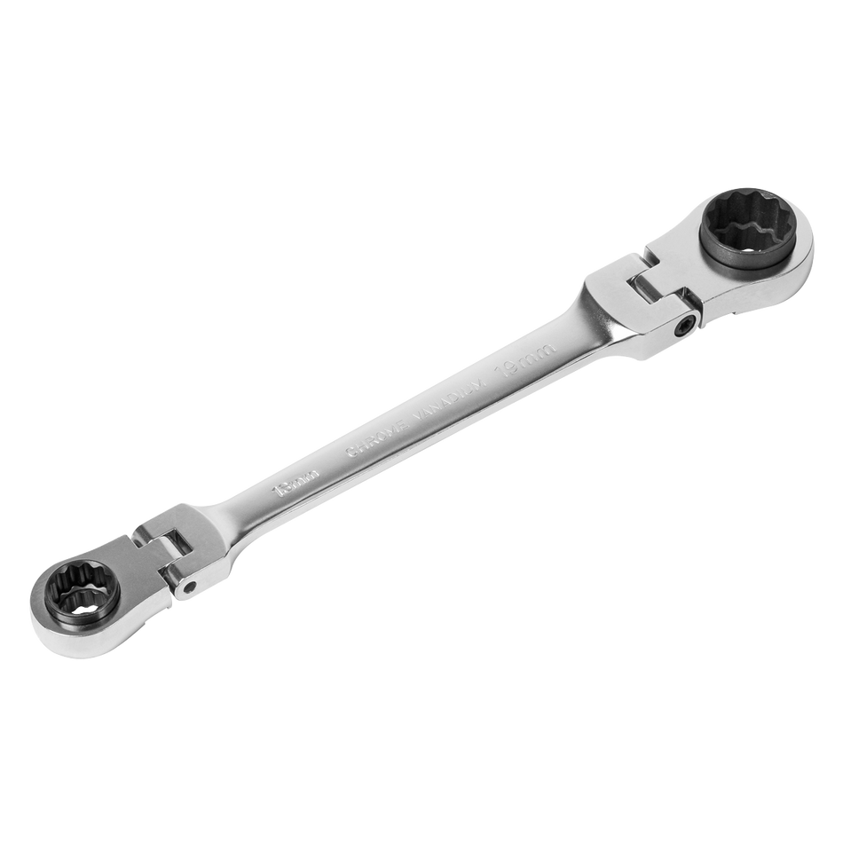 Sealey AK63947 4-in-1 Reversible Flexi-Head Ratchet Ring Spanner - Platinum Series