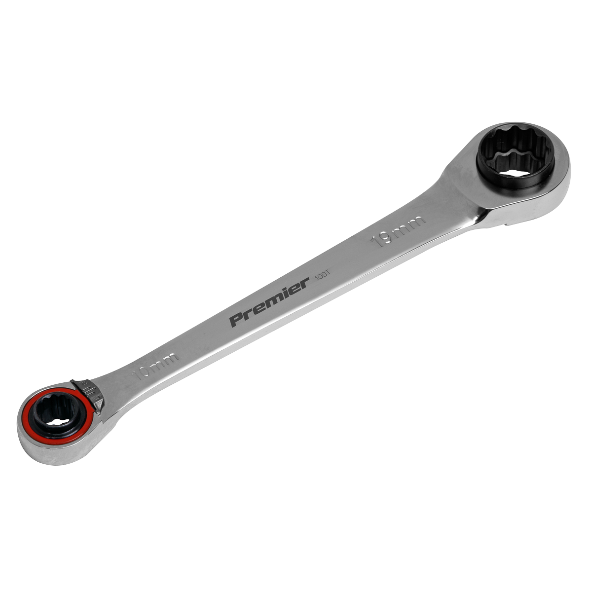 Sealey AK63948 4-in-1 Reversible Ratchet Ring Spanner - Platinum Series