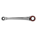 Sealey AK63948 4-in-1 Reversible Ratchet Ring Spanner - Platinum Series