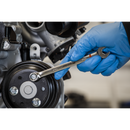 Sealey AK63950 Combination Spanner Set Anti-Slip 12pc Metric - Platinum Series