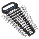 Sealey AK63950 Combination Spanner Set Anti-Slip 12pc Metric - Platinum Series