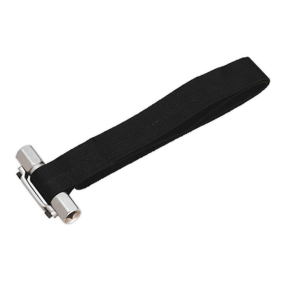 Sealey AK6403 3/8" & 1/2"Sq Drive Oil Filter Strap Wrench 300mm Capacity