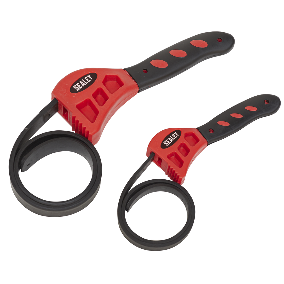 Sealey AK6408 2pc Strap Wrench Set