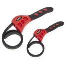 Sealey AK6408 2pc Strap Wrench Set