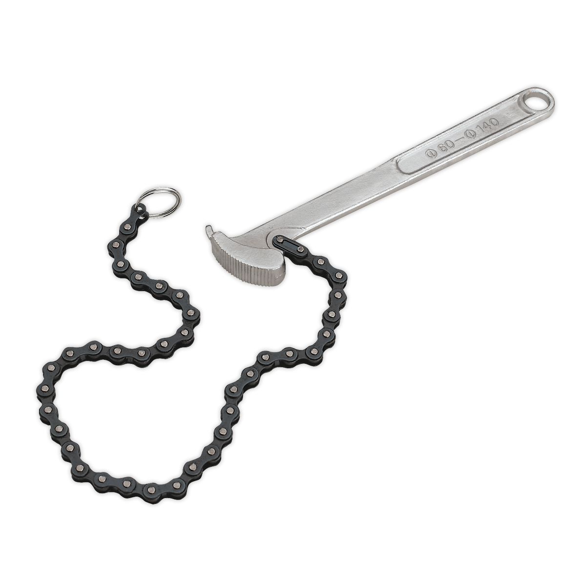 Sealey AK6409 Oil Filter Chain Wrench 60-140mm Capacity