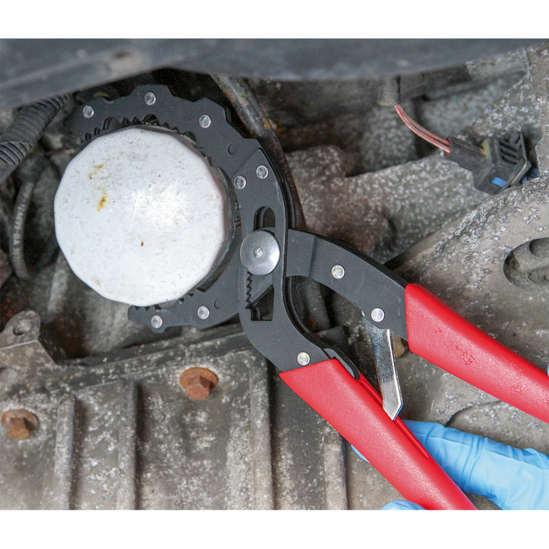 Sealey AK6419 Auto-Adjusting Oil Filter Pliers