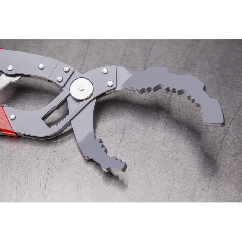 Sealey AK6421 Self-Adjusting Oil Filter Pliers - Angled