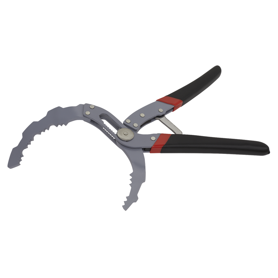 Sealey AK6421 Self-Adjusting Oil Filter Pliers - Angled