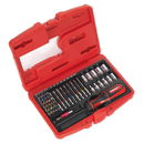 Sealey AK64903 51pc Fine Tooth Ratchet Screwdriver Socket & Bit Set