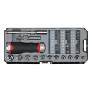 Sealey AK64905 38pc Fine Tooth Ratchet Screwdriver Socket & Bit Set