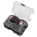 Sealey AK64906 24pc Fine Tooth Stubby Ratchet Screwdriver Socket & Bit Set