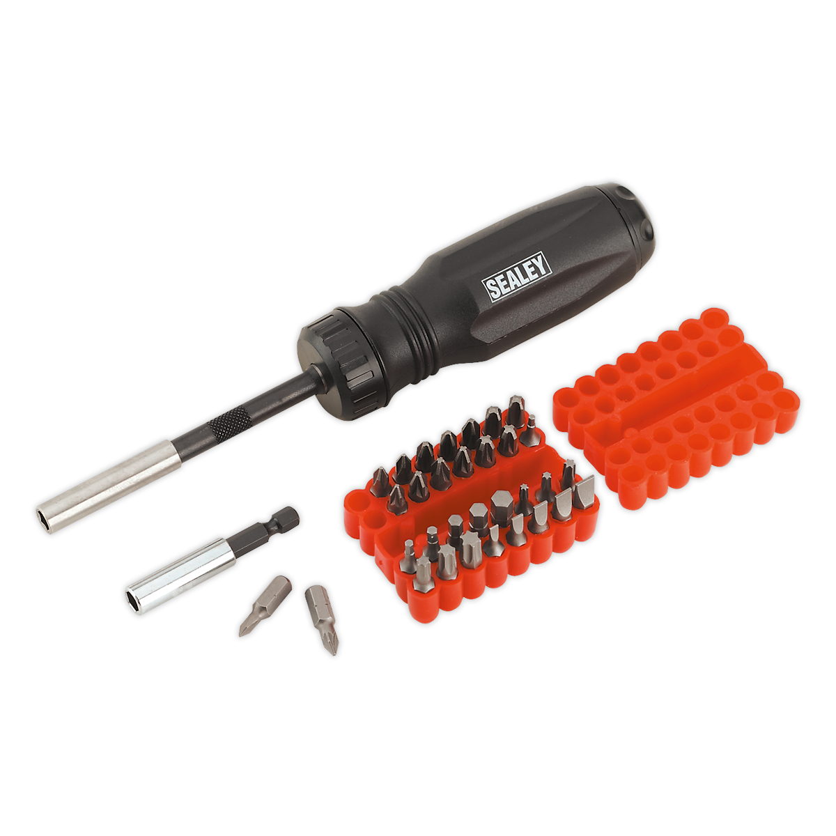 Sealey AK6498 34pc Gearless Ratchet Screwdriver Set
