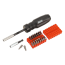 Sealey AK6498 34pc Gearless Ratchet Screwdriver Set