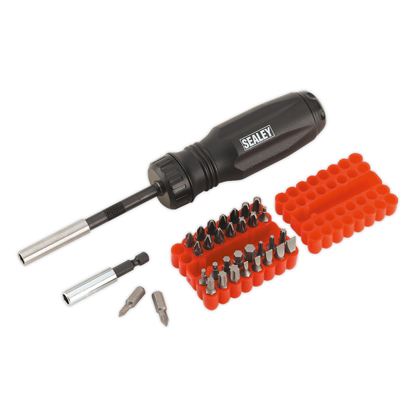 Sealey AK6498 34pc Gearless Ratchet Screwdriver Set