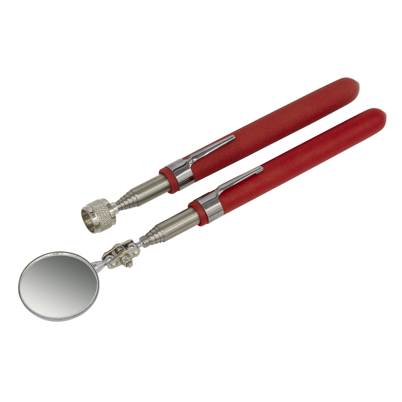 Sealey AK6527 2pc Telescopic Magnetic Pick-Up & Mirror Set
