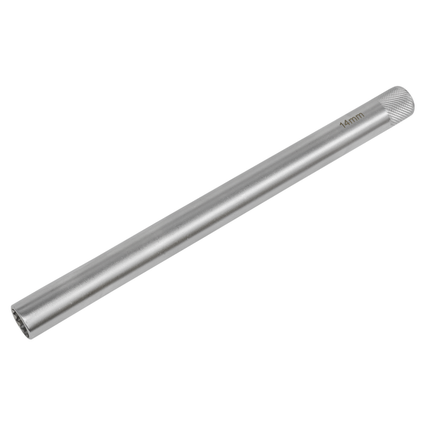 Sealey AK6551 14mm 3/8"Sq Drive 12-Point Magnetic Spark Plug Socket 250mm Long