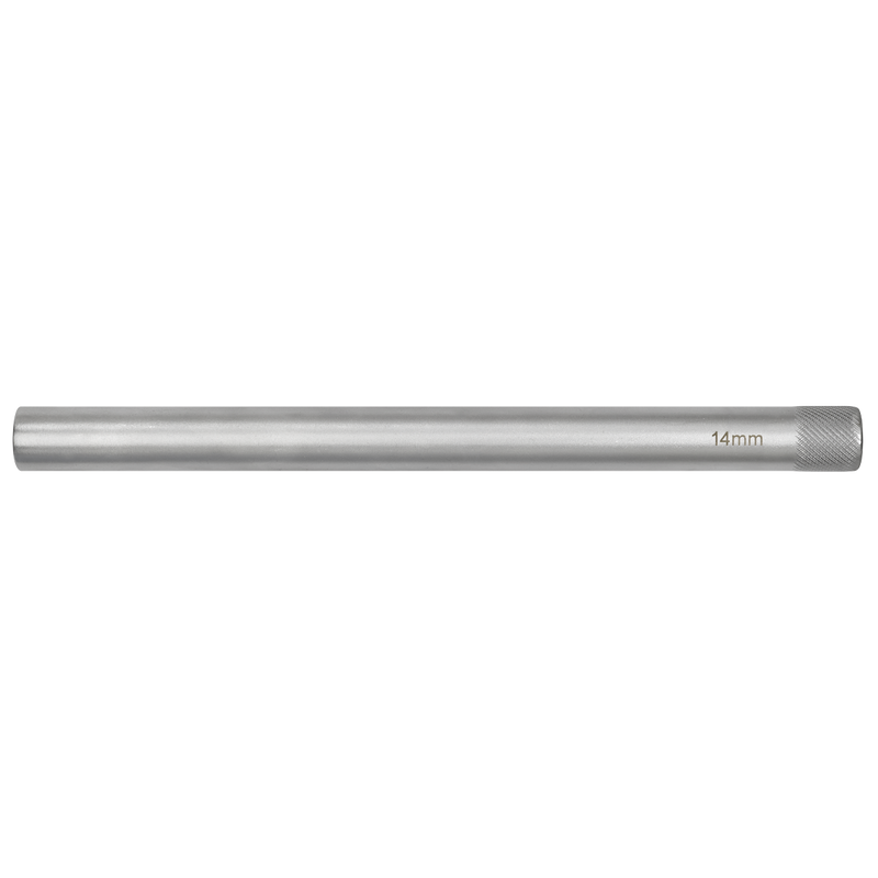 Sealey AK6551 14mm 3/8"Sq Drive 12-Point Magnetic Spark Plug Socket 250mm Long