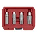 Sealey AK6556 4pc 3/8"Sq Drive Spark Plug Socket Set