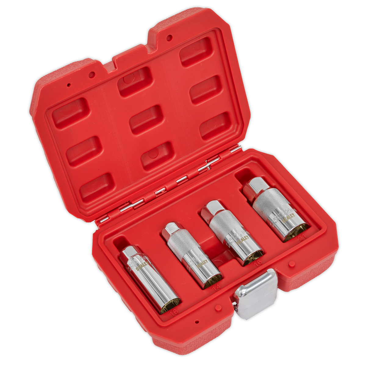 Sealey AK65561 4pc 3/8"Sq Drive Spark Plug Socket Set - Magnetic