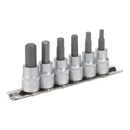 Sealey AK656 6pc 3/8"Sq Drive Hex Key Socket Bit Set